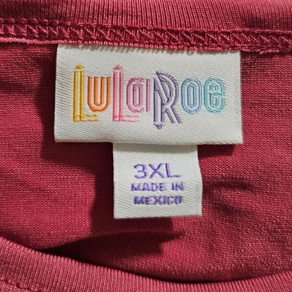 LULAROE Maurine Ruffle Hem Dress Bell Sleeves, Size 3XL - Picture 9 of 11